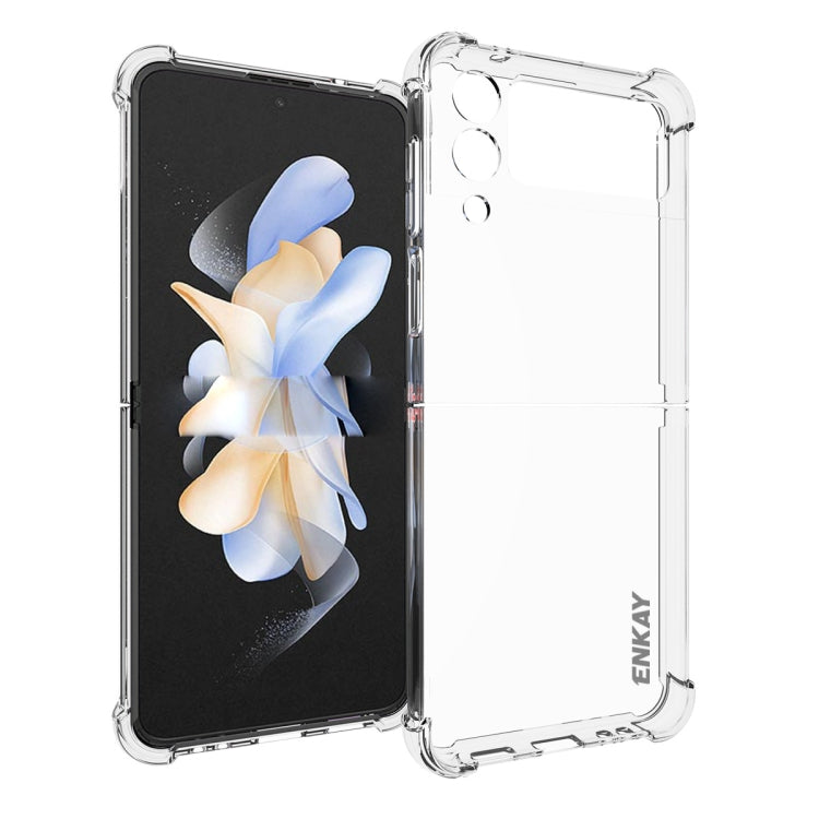For Samsung Galaxy Z Flip4 ENKAY Hat-Prince Clear TPU Shockproof Phone Case, For Samsung Galaxy Z Flip4