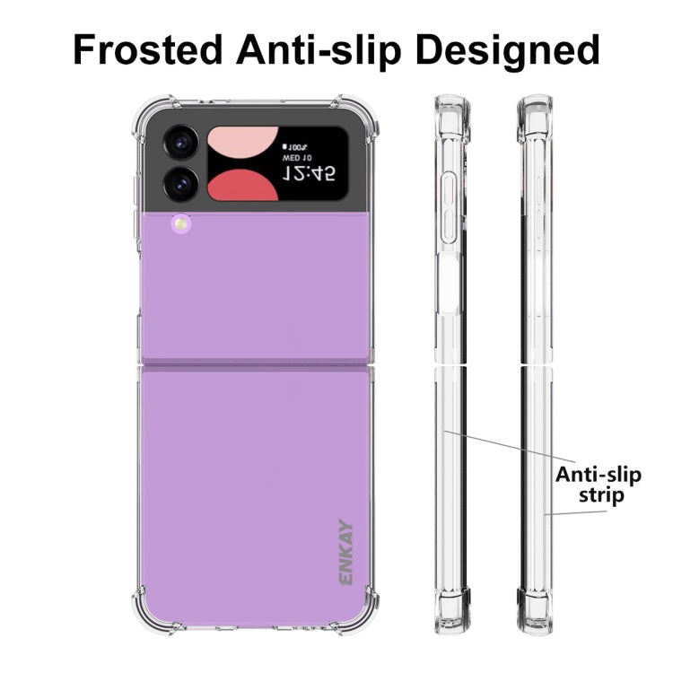 For Samsung Galaxy Z Flip4 ENKAY Hat-Prince Clear TPU Shockproof Phone Case, For Samsung Galaxy Z Flip4