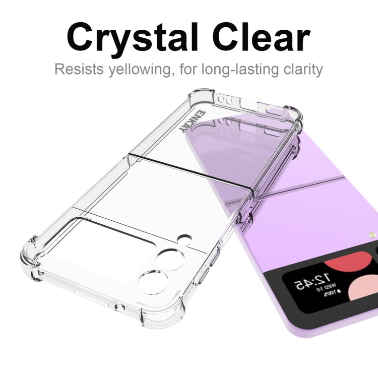 For Samsung Galaxy Z Flip4 ENKAY Hat-Prince Clear TPU Shockproof Phone Case, For Samsung Galaxy Z Flip4
