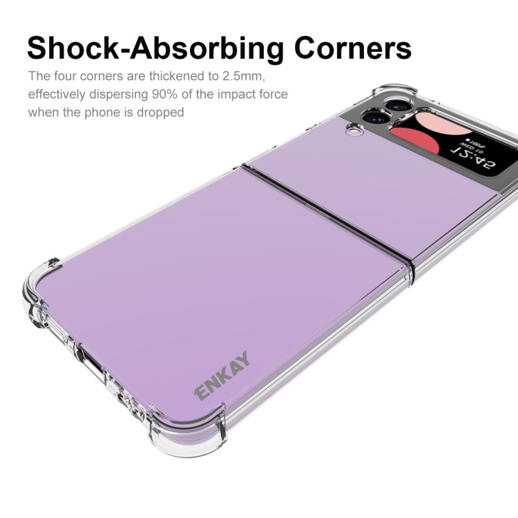 For Samsung Galaxy Z Flip4 ENKAY Hat-Prince Clear TPU Shockproof Phone Case, For Samsung Galaxy Z Flip4