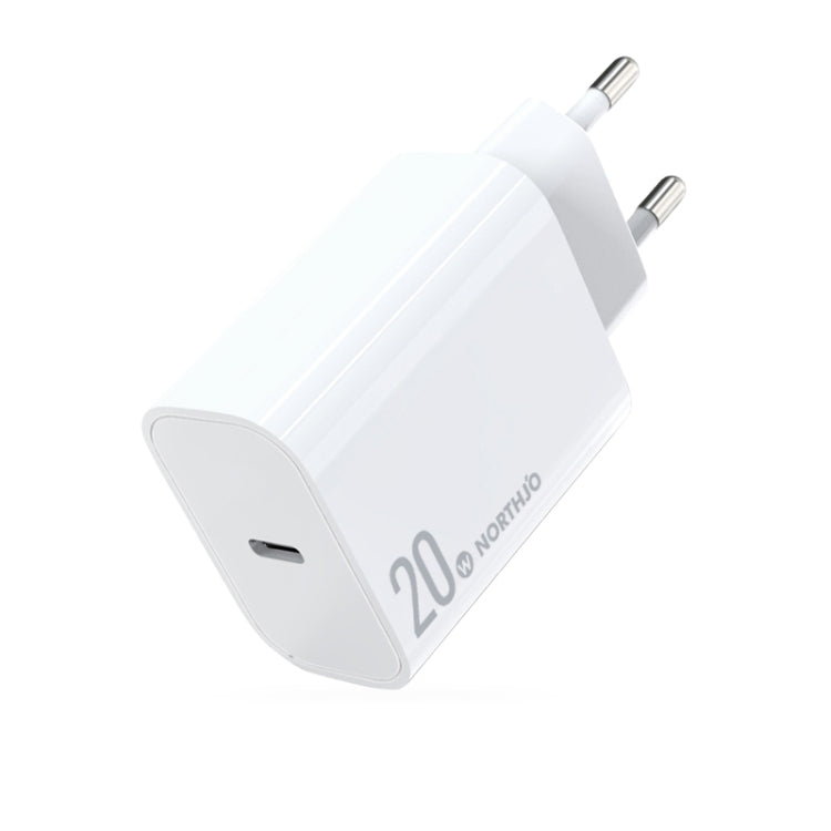 NORTHJO NOPD2001 PD 20W USB-C / Type-C Single Port Fast Charger, US Plug, EU Plug, UK Plug, AU Plug
