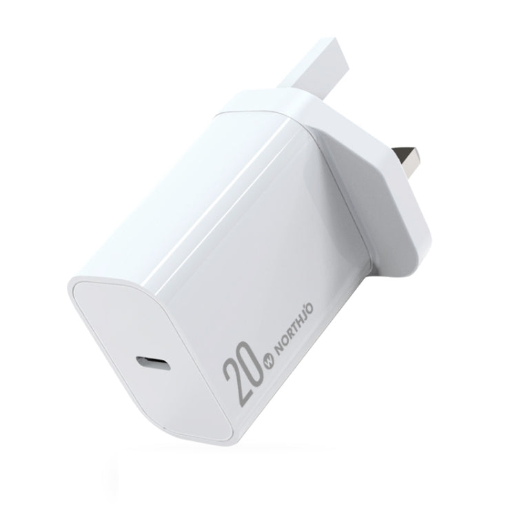 NORTHJO NOPD2001 PD 20W USB-C / Type-C Single Port Fast Charger, US Plug, EU Plug, UK Plug, AU Plug