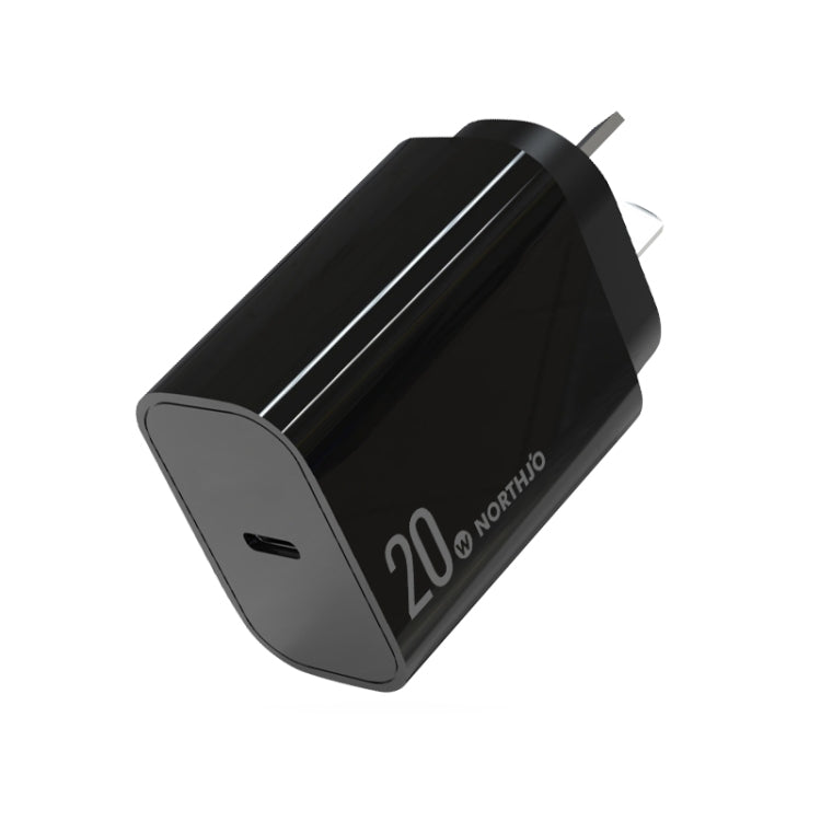 NORTHJO NOPD2001 PD 20W USB-C / Type-C Single Port Fast Charger, US Plug, EU Plug, UK Plug, AU Plug