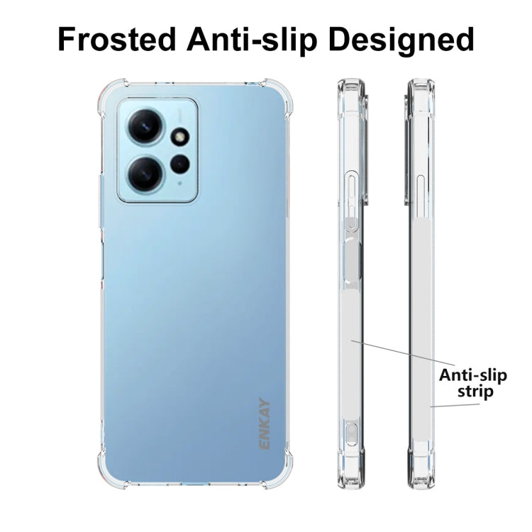 For Xiaomi Redmi Note 12 4G Global ENKAY Clear TPU Shockproof Anti-slip Phone Case, For Xiaomi Redmi Note 12 4G Global