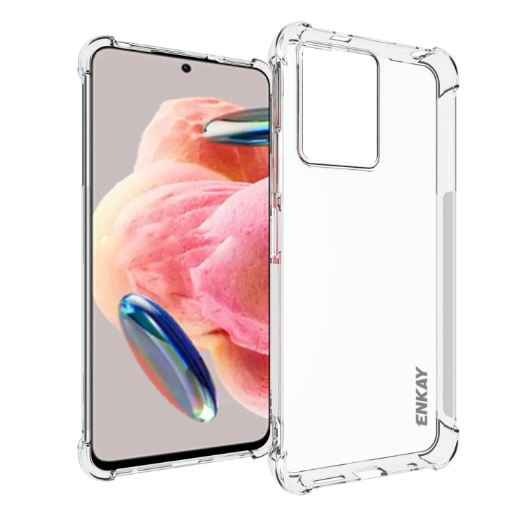 For Xiaomi Redmi Note 12 4G Global ENKAY Clear TPU Shockproof Anti-slip Phone Case, For Xiaomi Redmi Note 12 4G Global
