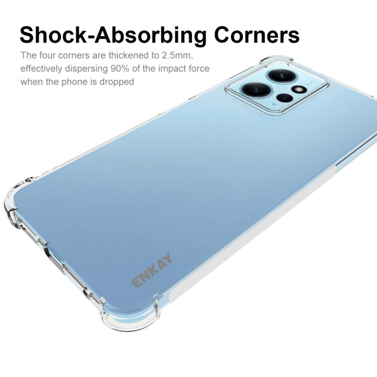 For Xiaomi Redmi Note 12 4G Global ENKAY Clear TPU Shockproof Anti-slip Phone Case, For Xiaomi Redmi Note 12 4G Global