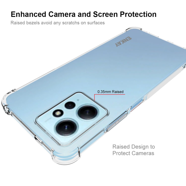 For Xiaomi Redmi Note 12 4G Global ENKAY Clear TPU Shockproof Anti-slip Phone Case, For Xiaomi Redmi Note 12 4G Global