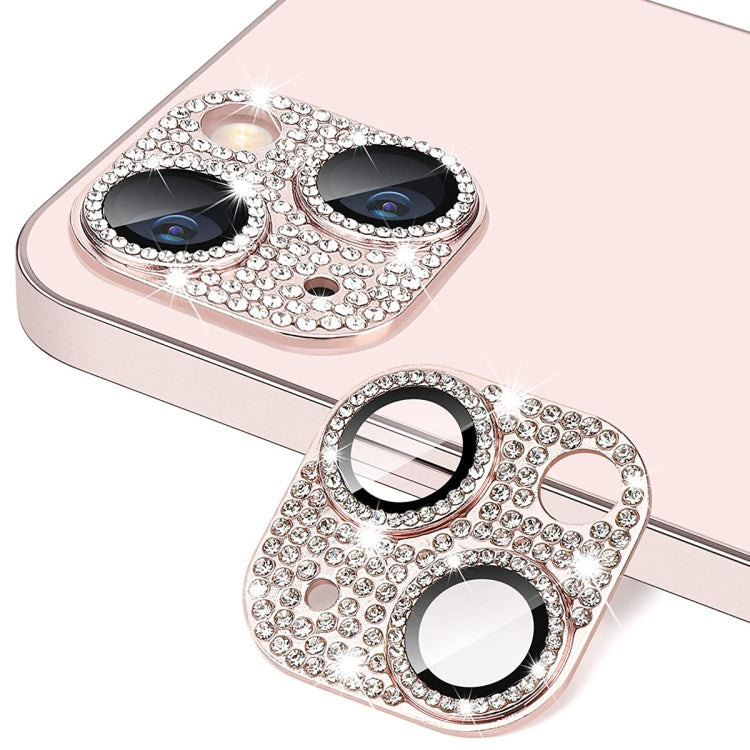 For iPhone 13 / 13 mini ENKAY Hat-Prince Blink Diamond Camera Lens Aluminium Alloy Tempered Glass Film, For iPhone 13 / 13 mini