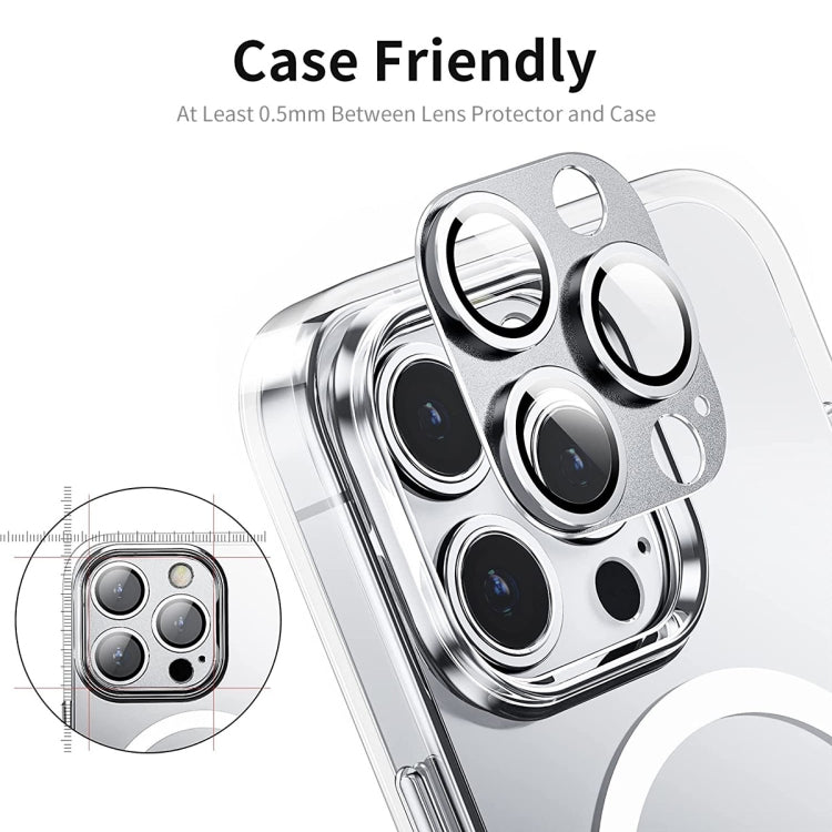 For iPhone 14 Pro / 14 Pro Max ENKAY Hat-Prince Anti-reflection Camera Lens Aluminium Alloy  Tempered Glass Film, For iPhone 14 Pro / 14 Pro Max