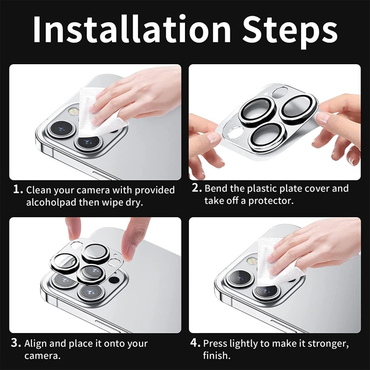 For iPhone 14 Pro / 14 Pro Max ENKAY Hat-Prince Anti-reflection Camera Lens Aluminium Alloy  Tempered Glass Film, For iPhone 14 Pro / 14 Pro Max