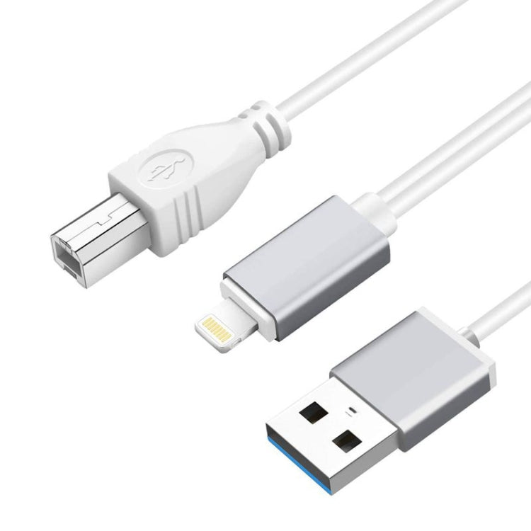 Câble multifonction 8 broches vers USB + MIDI pour instrument de musique électronique, OTG et chargement, compatible avec iOS 10-14, MIDI + OTG, 1 m