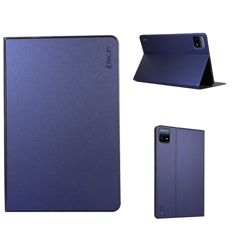 For Xiaomi Pad 6 / Pad 6 Pro ENKAY Leather Stand Smart Tablet Case, For Xiaomi Pad 6 / Pad 6 Pro