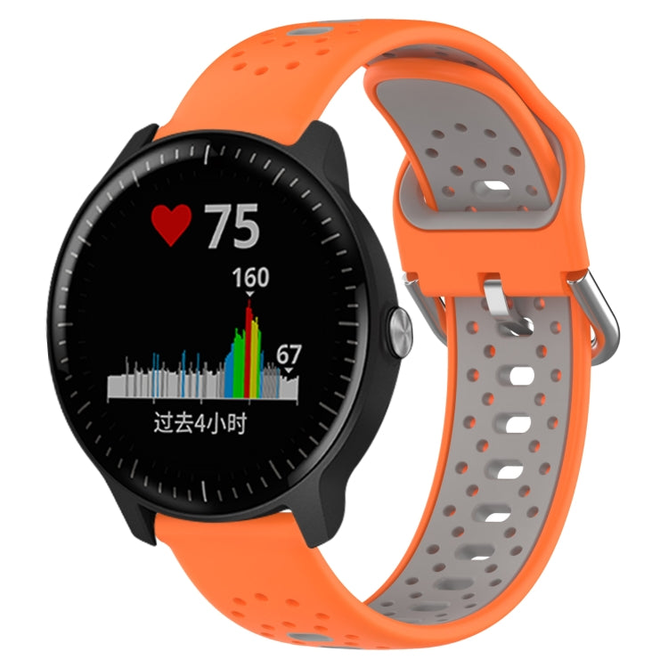 20mm Breathable Two-Color Silicone Watch Band, For Garmin Vivoactive3 Music
