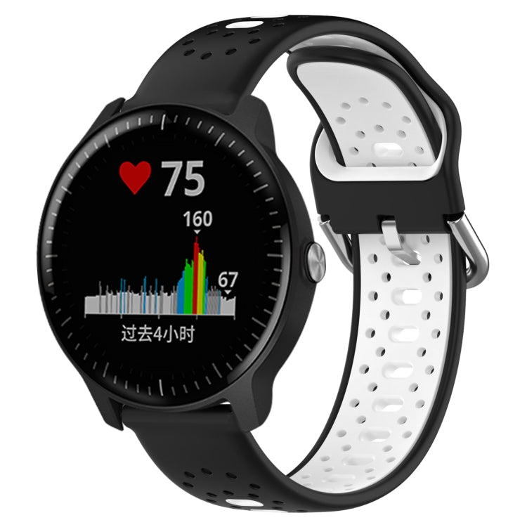 20mm Breathable Two-Color Silicone Watch Band, For Garmin Vivoactive3 Music