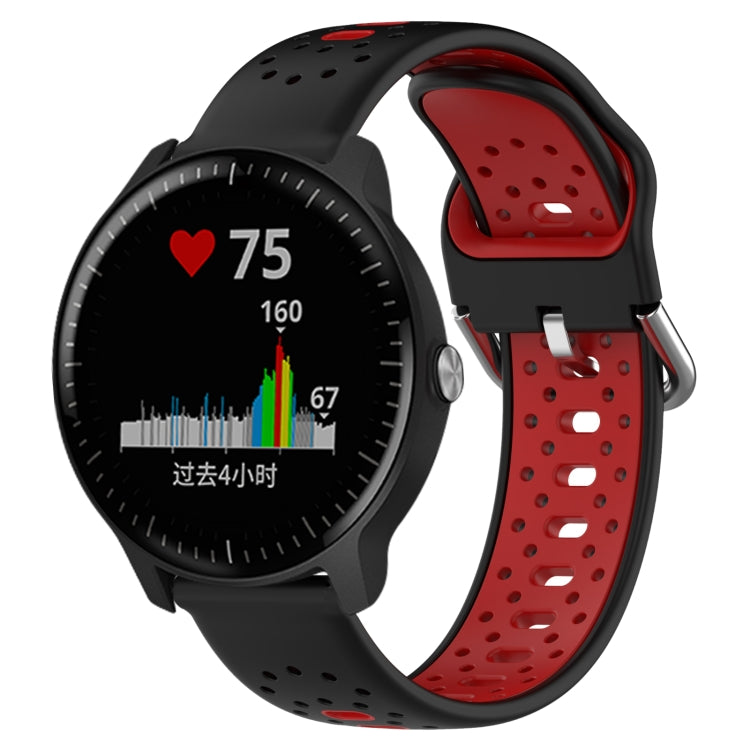 20mm Breathable Two-Color Silicone Watch Band, For Garmin Vivoactive3 Music