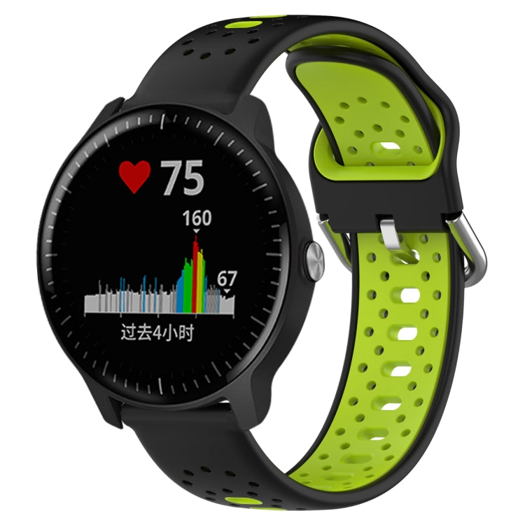 20mm Breathable Two-Color Silicone Watch Band, For Garmin Vivoactive3 Music