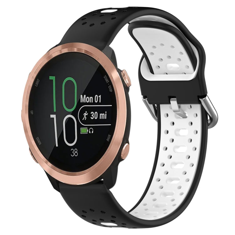 20mm Breathable Two-Color Silicone Watch Band, For Garmin Forerunner 645 Music