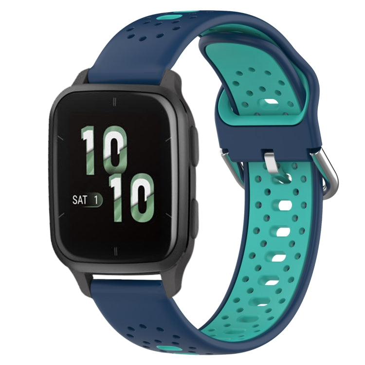 20mm Breathable Two-Color Silicone Watch Band, For Garmin Forerunner Sq2