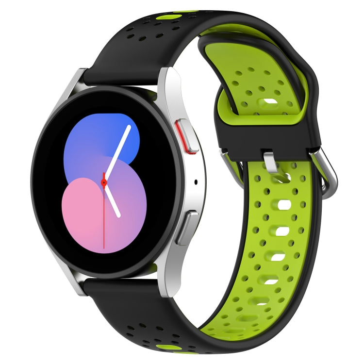 20mm Breathable Two-Color Silicone Watch Band, For Samsung Galaxy Watch 5 40mm