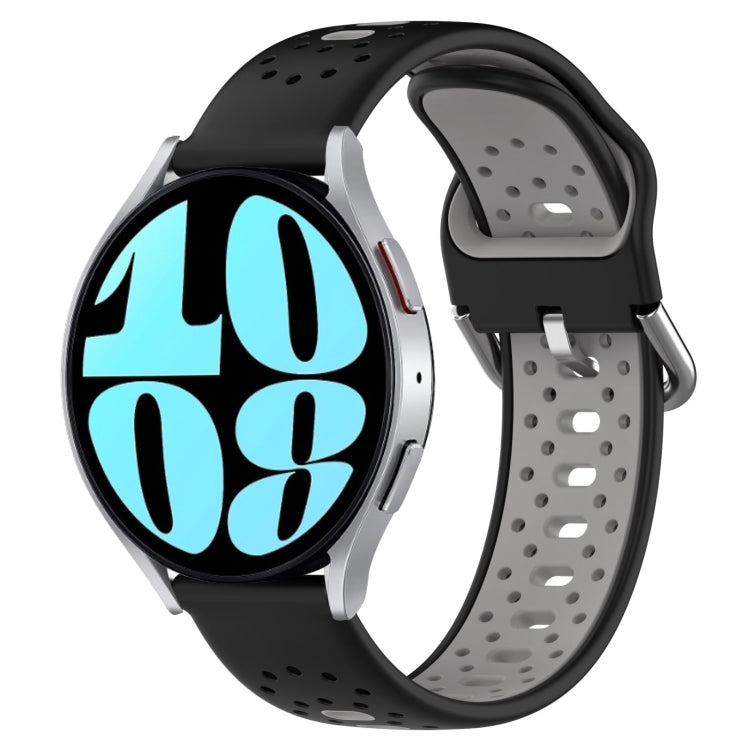 20mm Breathable Two-Color Silicone Watch Band, For Samsung Galaxy Watch 6 40mm
