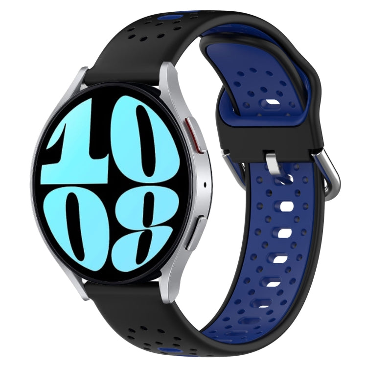 20mm Breathable Two-Color Silicone Watch Band, For Samsung Galaxy Watch 6 40mm