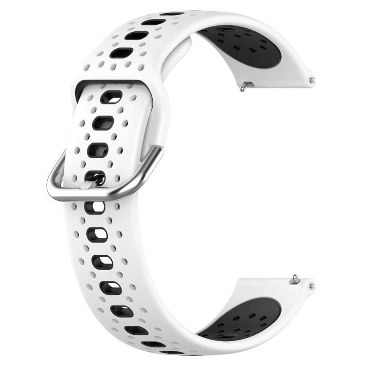 20mm Breathable Two-Color Silicone Watch Band, For Samsung Galaxy Watch 6 Classic 47mm