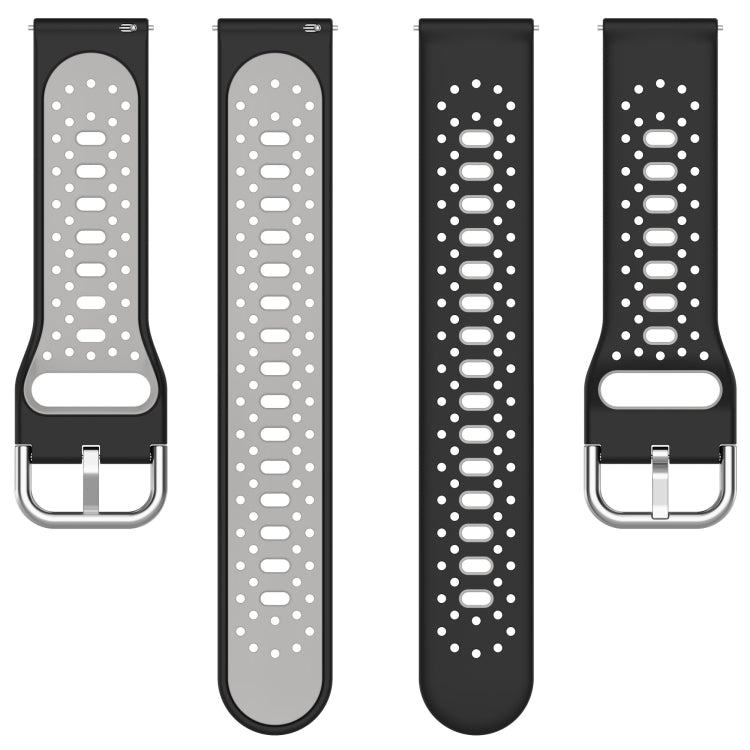 20mm Breathable Two-Color Silicone Watch Band, For Samsung  Galaxy Watch 4 Classic 42mm