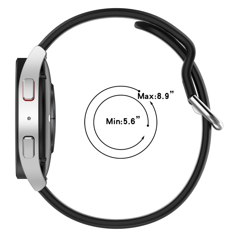 20mm Breathable Two-Color Silicone Watch Band, For Samsung Galaxy Watch 6 Classic 47mm
