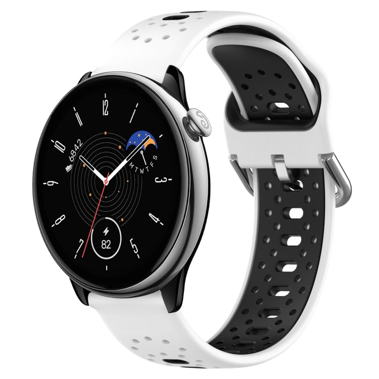 Bracelet de montre en silicone bicolore respirant de 20 mm pour Amazfit GTR Mini et Amazfit GTS 4