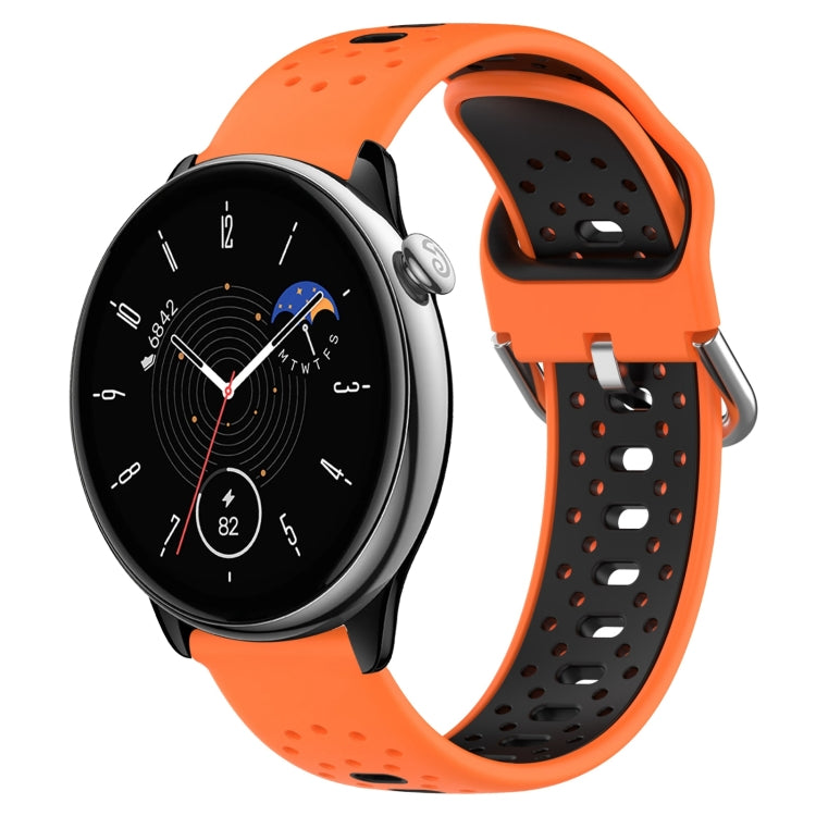 20mm Breathable Two-Color Silicone Watch Band, For Amazfit GTR Mini