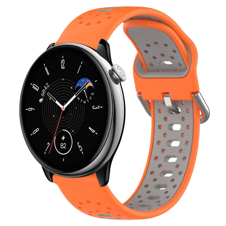 20mm Breathable Two-Color Silicone Watch Band, For Amazfit GTR Mini