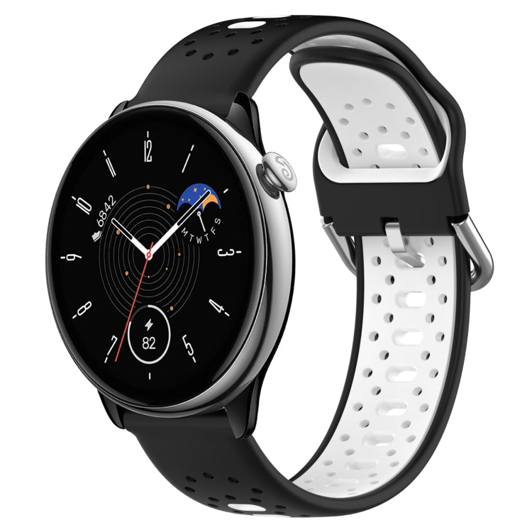 20mm Breathable Two-Color Silicone Watch Band, For Amazfit GTR Mini