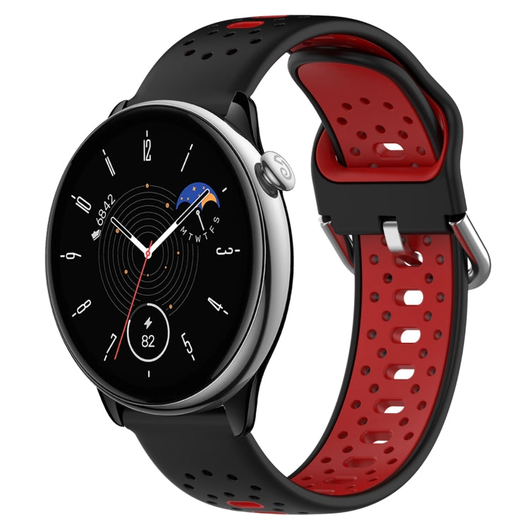 20mm Breathable Two-Color Silicone Watch Band, For Amazfit GTR Mini