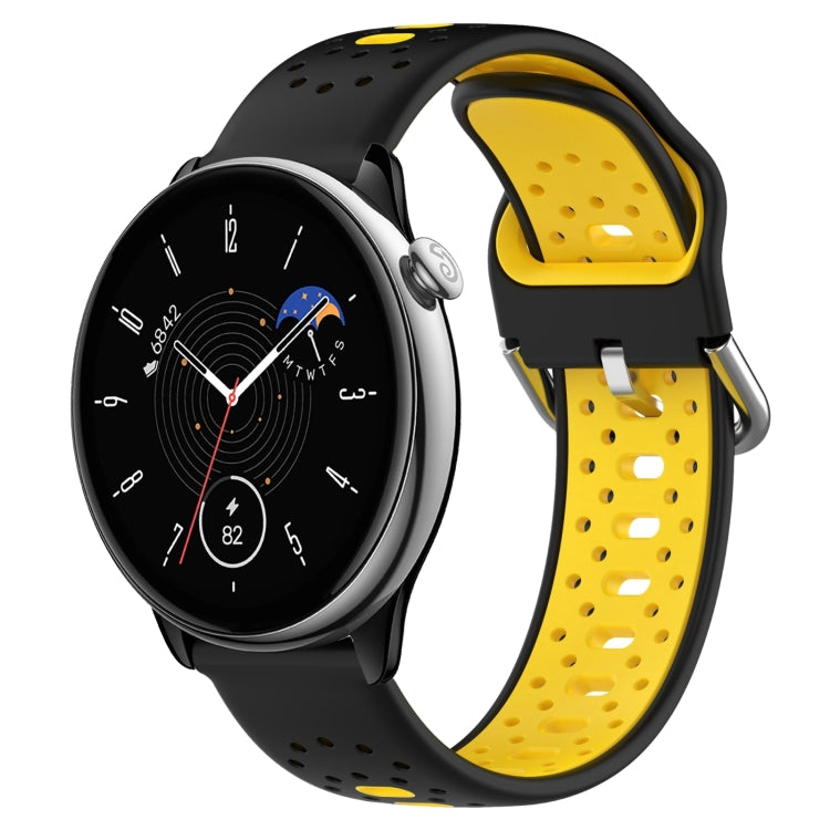 20mm Breathable Two-Color Silicone Watch Band, For Amazfit GTR Mini