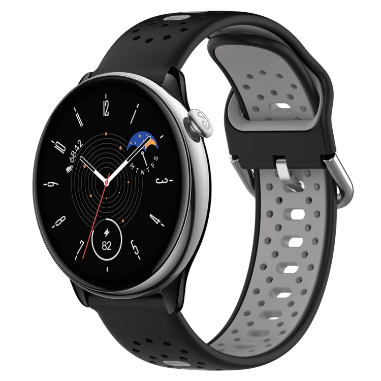 20mm Breathable Two-Color Silicone Watch Band, For Amazfit GTR Mini