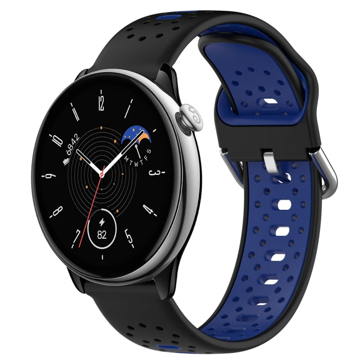 20mm Breathable Two-Color Silicone Watch Band, For Amazfit GTR Mini