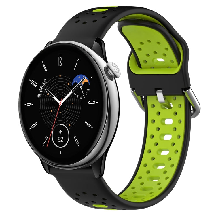 20mm Breathable Two-Color Silicone Watch Band, For Amazfit GTR Mini