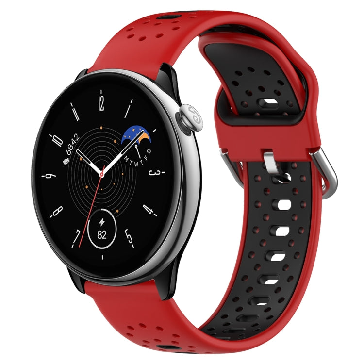 20mm Breathable Two-Color Silicone Watch Band, For Amazfit GTR Mini