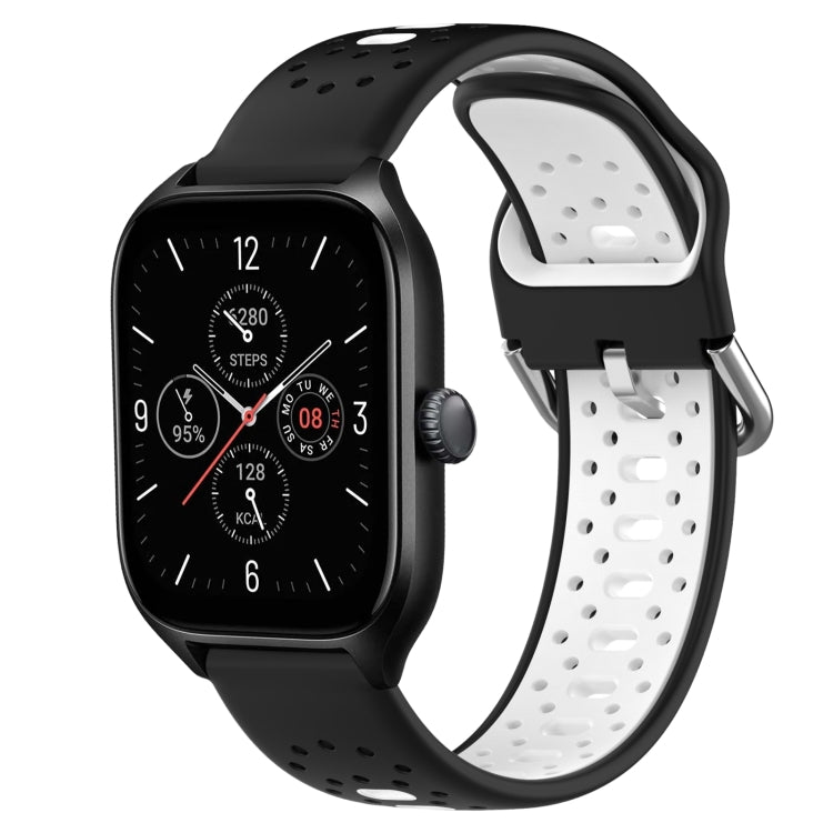 20mm Breathable Two-Color Silicone Watch Band, For Amazfit GTS 4