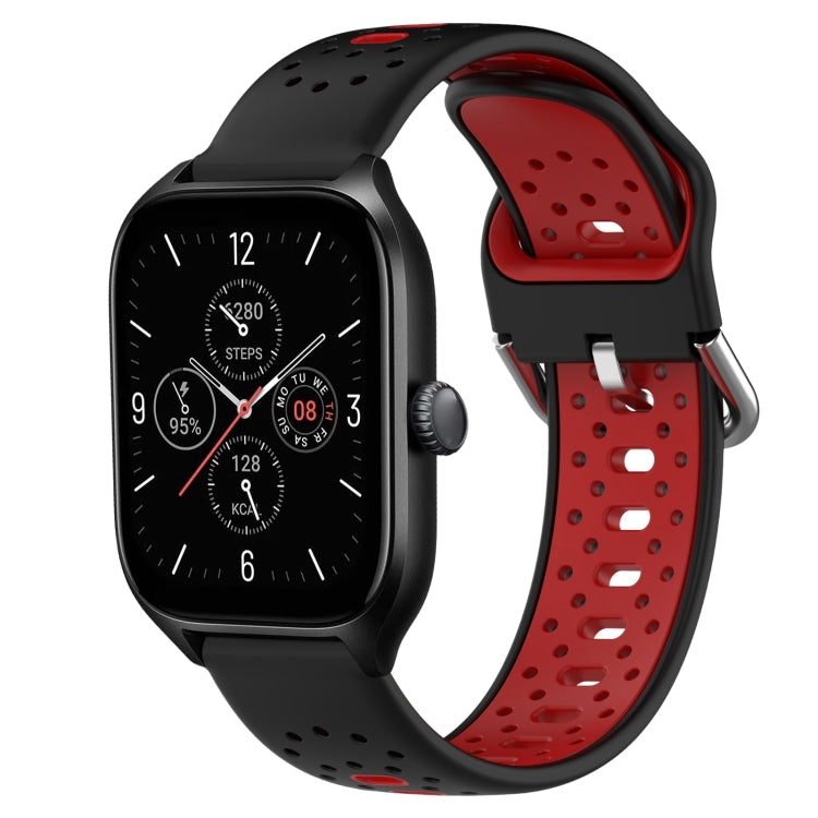 20mm Breathable Two-Color Silicone Watch Band, For Amazfit GTS 4