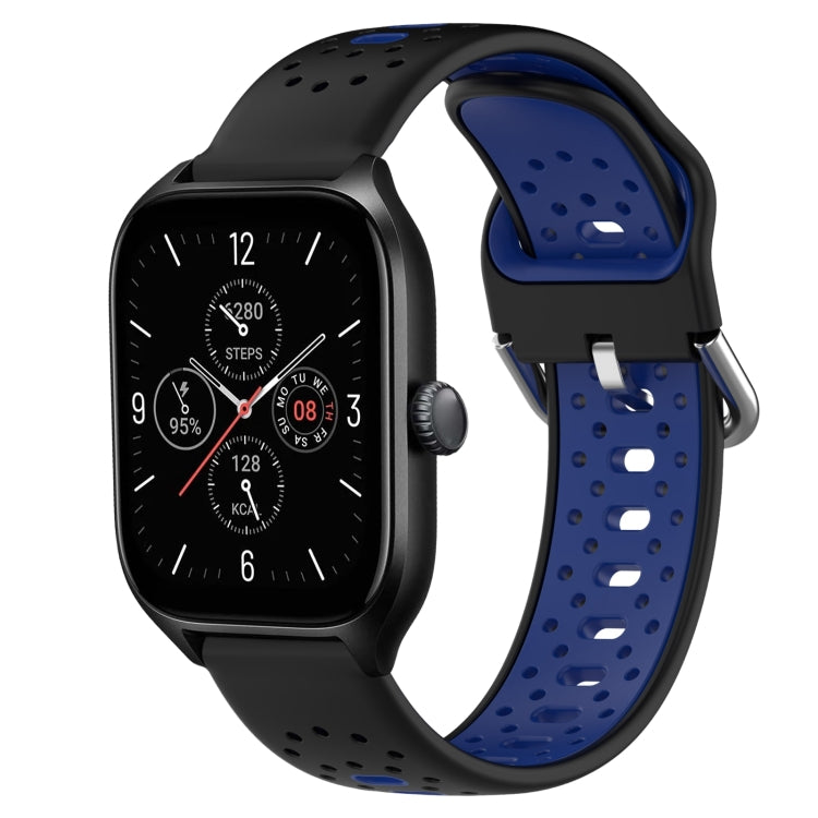 20mm Breathable Two-Color Silicone Watch Band, For Amazfit GTS 4