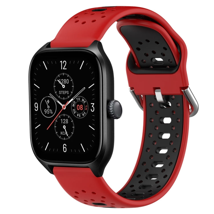 20mm Breathable Two-Color Silicone Watch Band, For Amazfit GTS 4