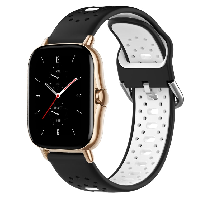 20mm Breathable Two-Color Silicone Watch Band, For Amazfit GTS 2