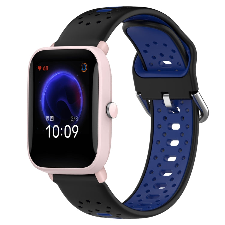 20mm Breathable Two-Color Silicone Watch Band, For Amazfit Pop Pro