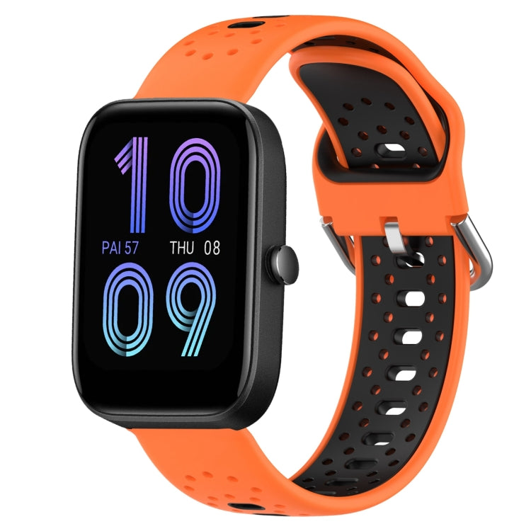 20mm Breathable Two-Color Silicone Watch Band, For Amazfit Bip3