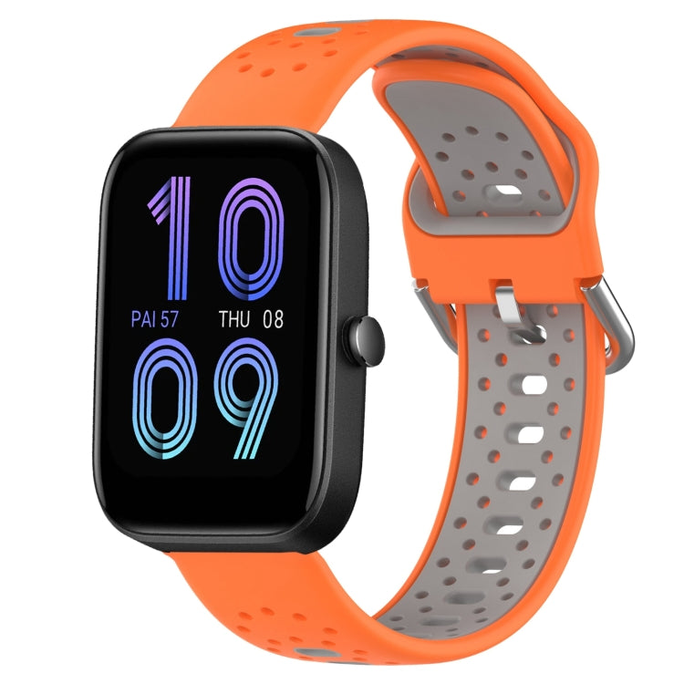 20mm Breathable Two-Color Silicone Watch Band, For Amazfit Bip3