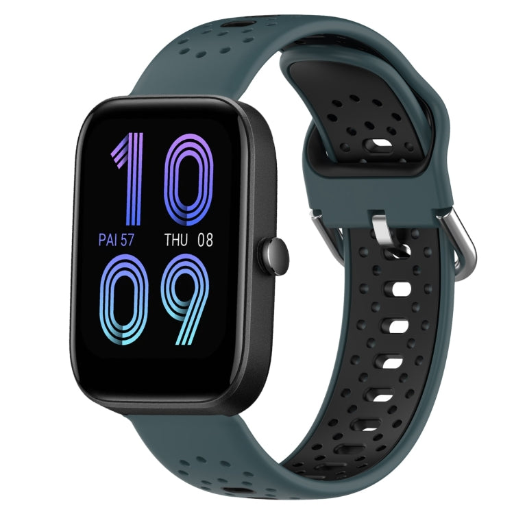 20mm Breathable Two-Color Silicone Watch Band, For Amazfit Bip3