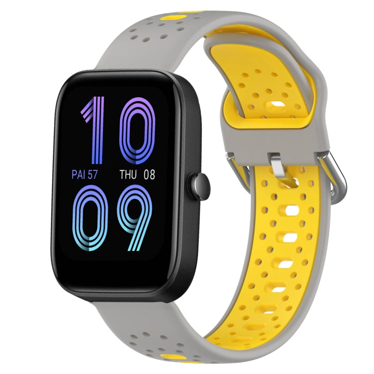 20mm Breathable Two-Color Silicone Watch Band, For Amazfit Bip3