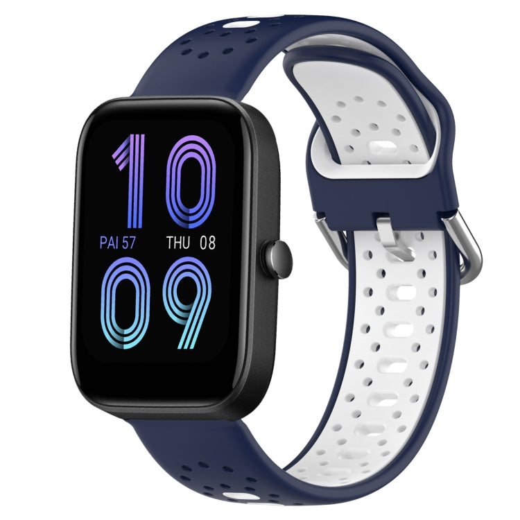 20mm Breathable Two-Color Silicone Watch Band, For Amazfit Bip3