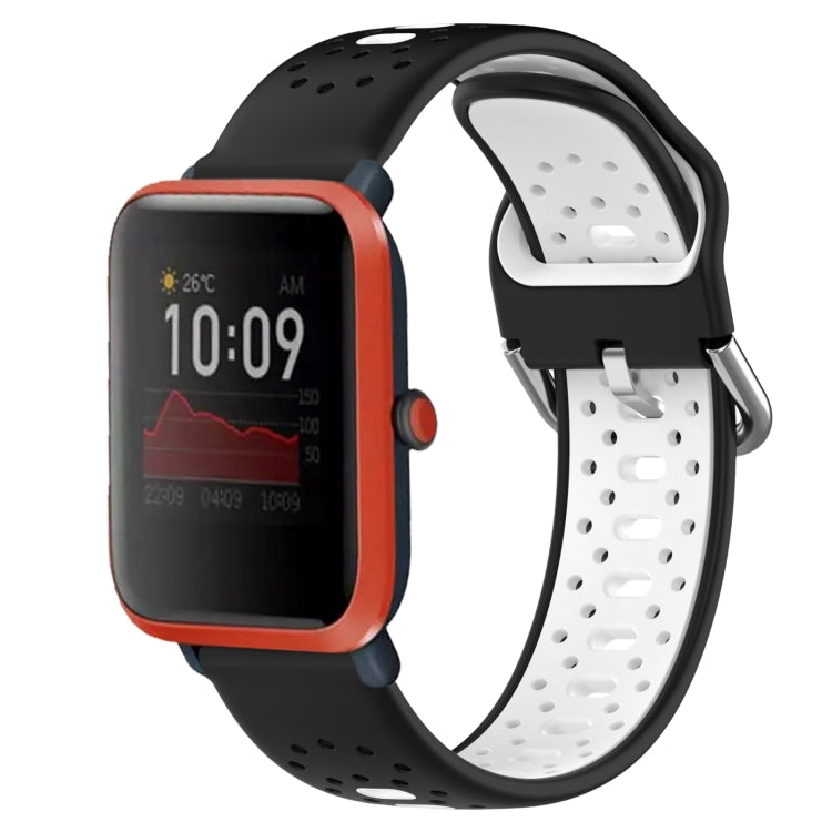 20mm Breathable Two-Color Silicone Watch Band, For Amazfit Bip 1S